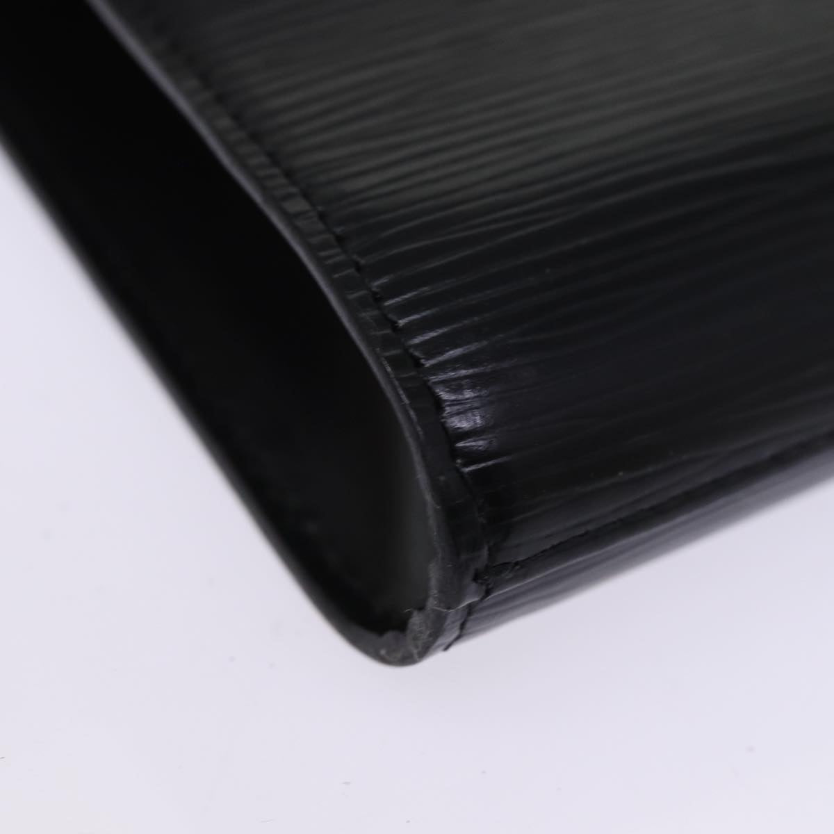 LOUIS VUITTON Epi Art Deco Clutch Bag Black M52632 LV 75847