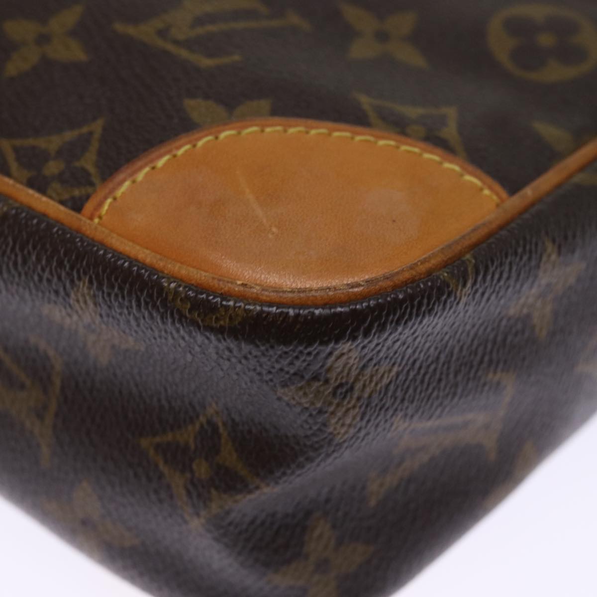 LOUIS VUITTON Monogram Compiegne 28 Clutch Bag M51845 LV 75853