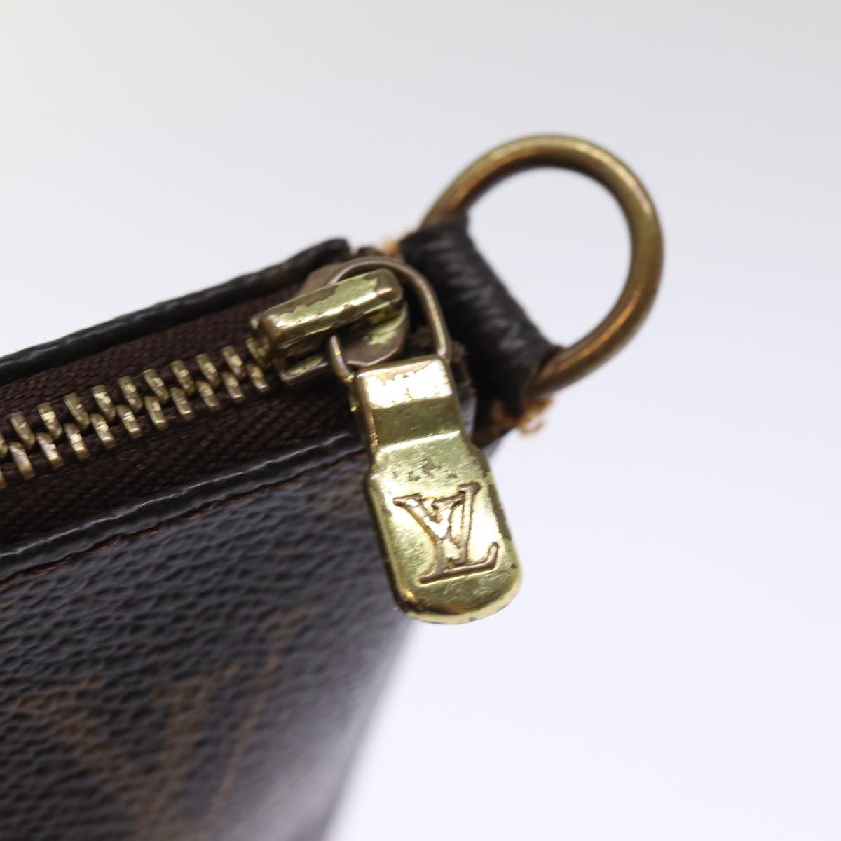 LOUIS VUITTON Monogram Pochette Accessoires Pouch M51980 LV 75856