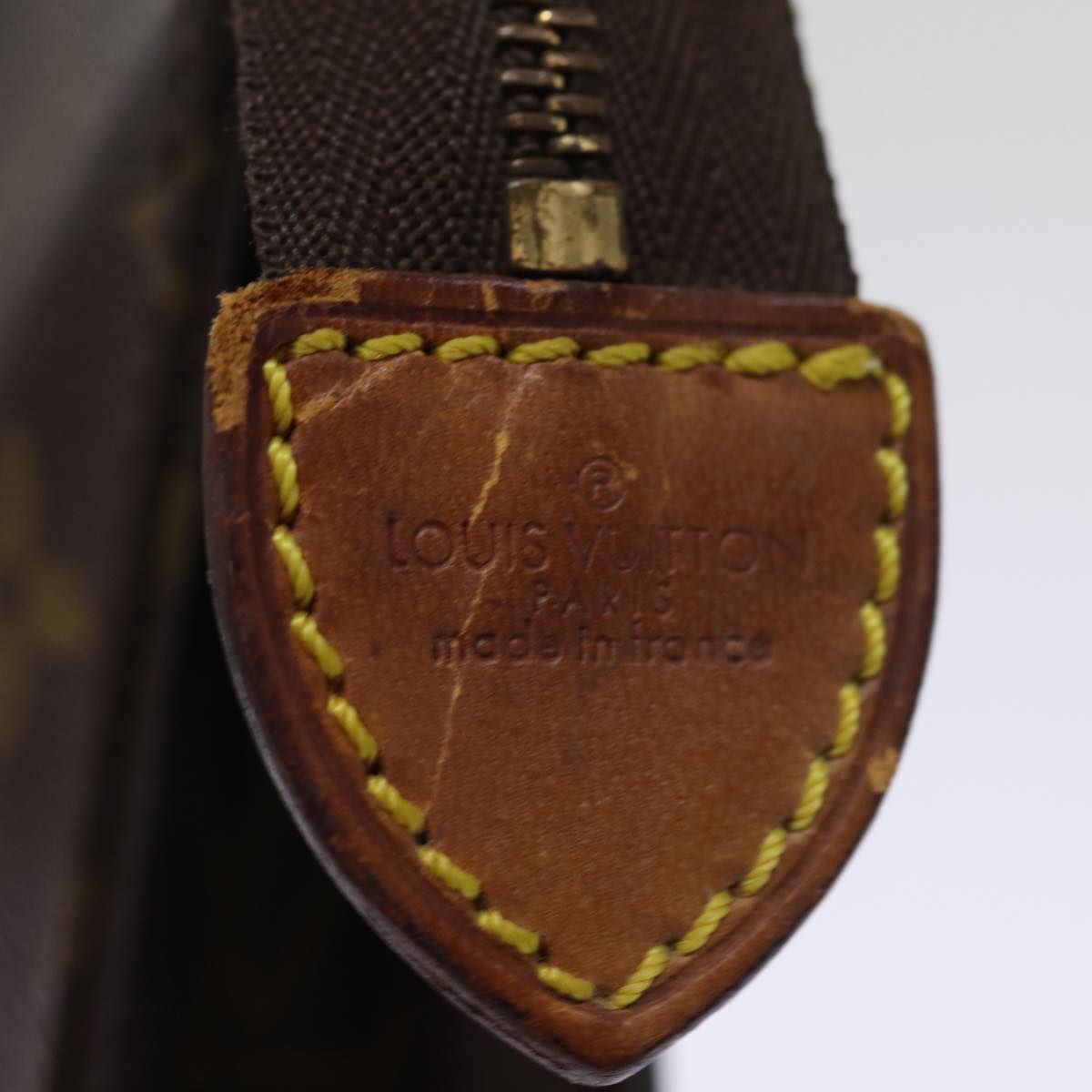 LOUIS VUITTON Monogram Poche Toilette 15 Pouch M47546 LV 75858