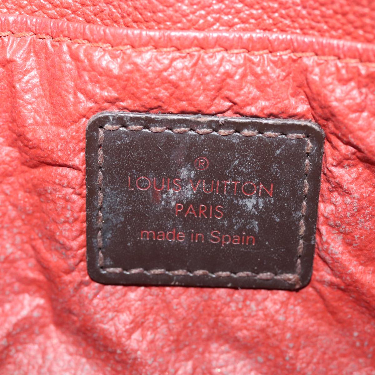 LOUIS VUITTON Damier Ebene Pochette Cosmetic PM Pouch N47516 LV 75870