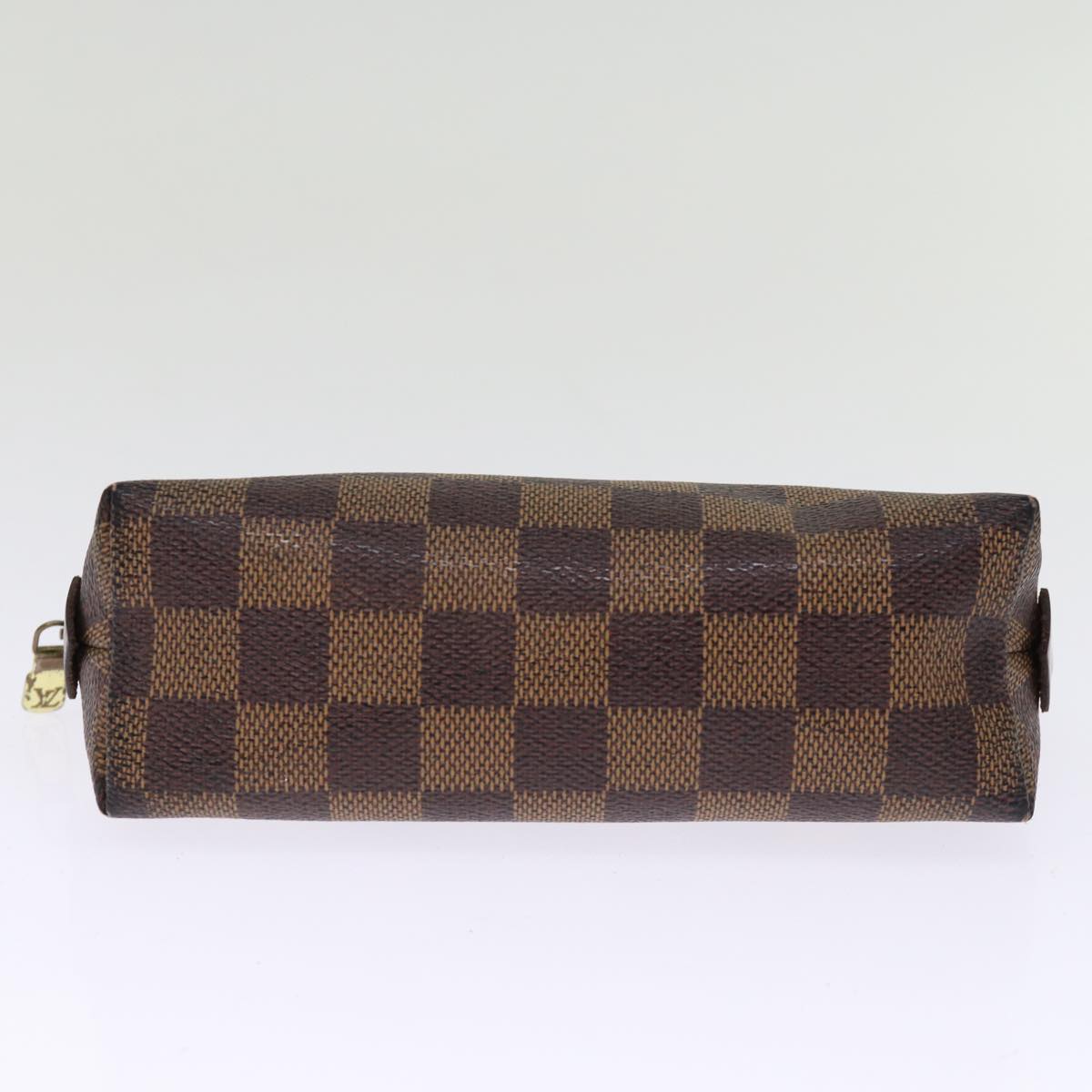 LOUIS VUITTON Damier Ebene Pochette Cosmetic PM Pouch N47516 LV 75870