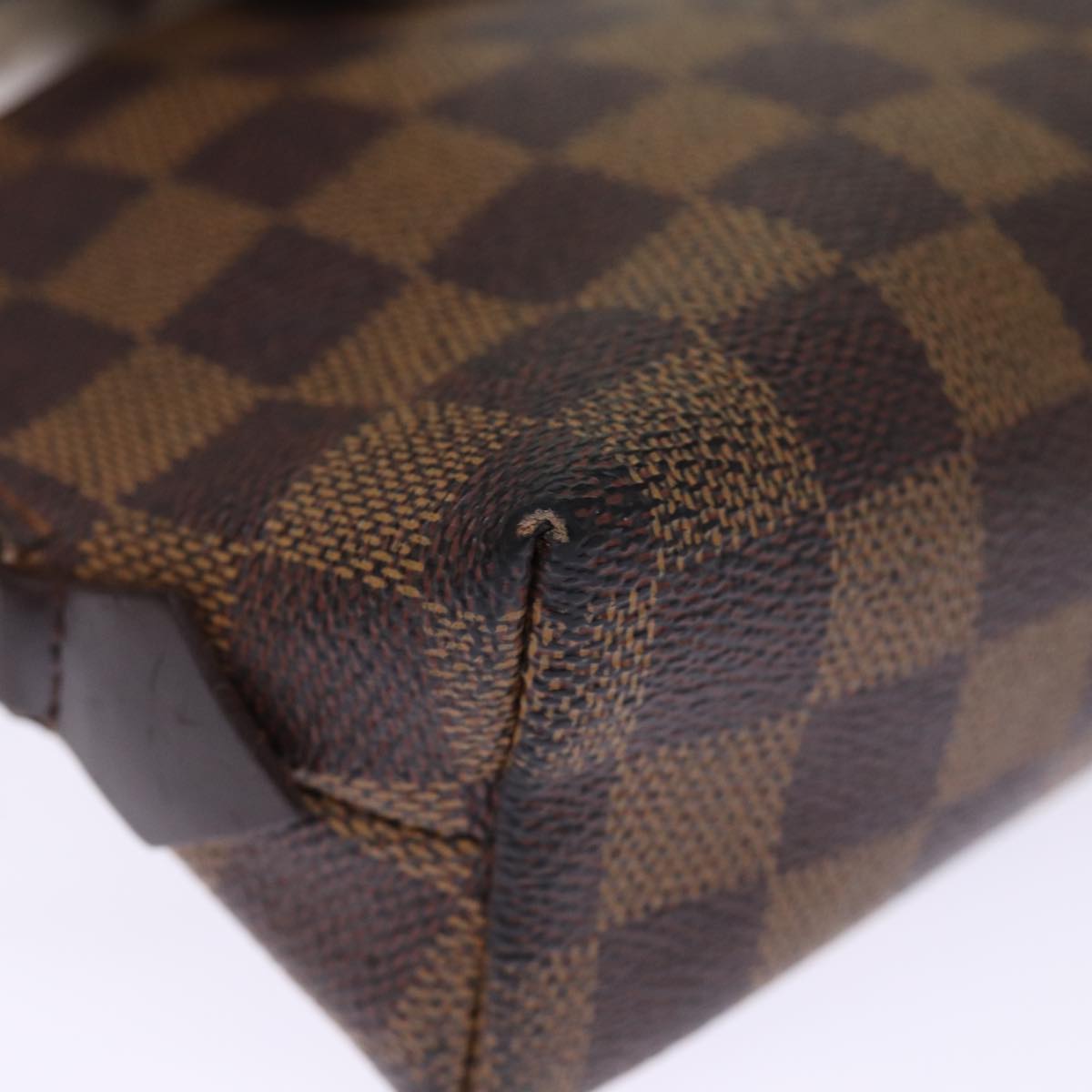 LOUIS VUITTON Damier Ebene Pochette Cosmetic PM Pouch N47516 LV 75870