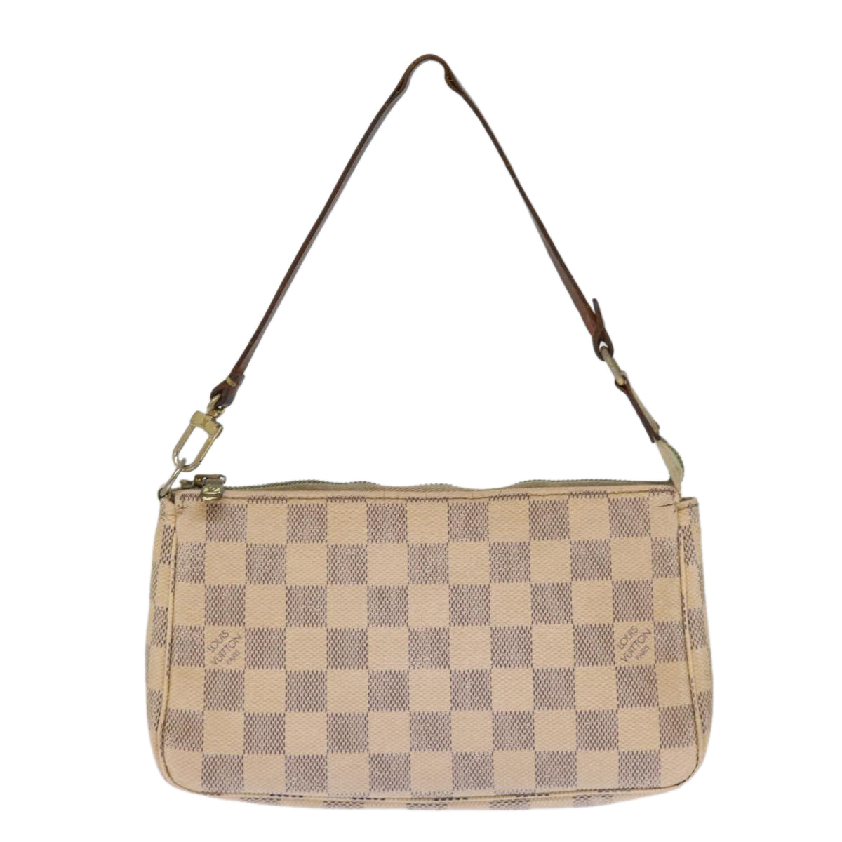 LOUIS VUITTON Damier Azur Pochette Accessoires Pouch N51986 LV 75871