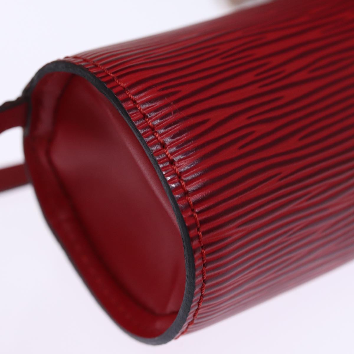 LOUIS VUITTON Epi Soufflot Pouch Accessory Pouch Red LV 75877