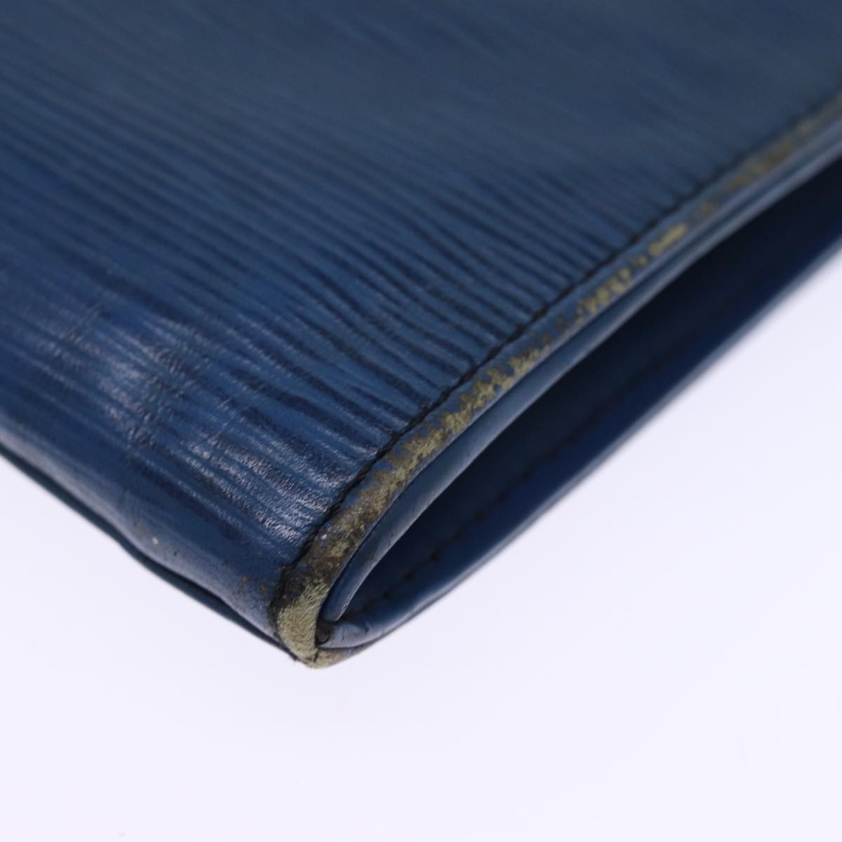 LOUIS VUITTON Epi Jena Clutch Bag Blue M52715 LV 75880