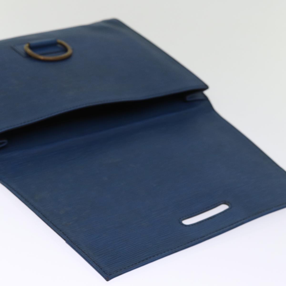 LOUIS VUITTON Epi Jena Clutch Bag Blue M52715 LV 75880