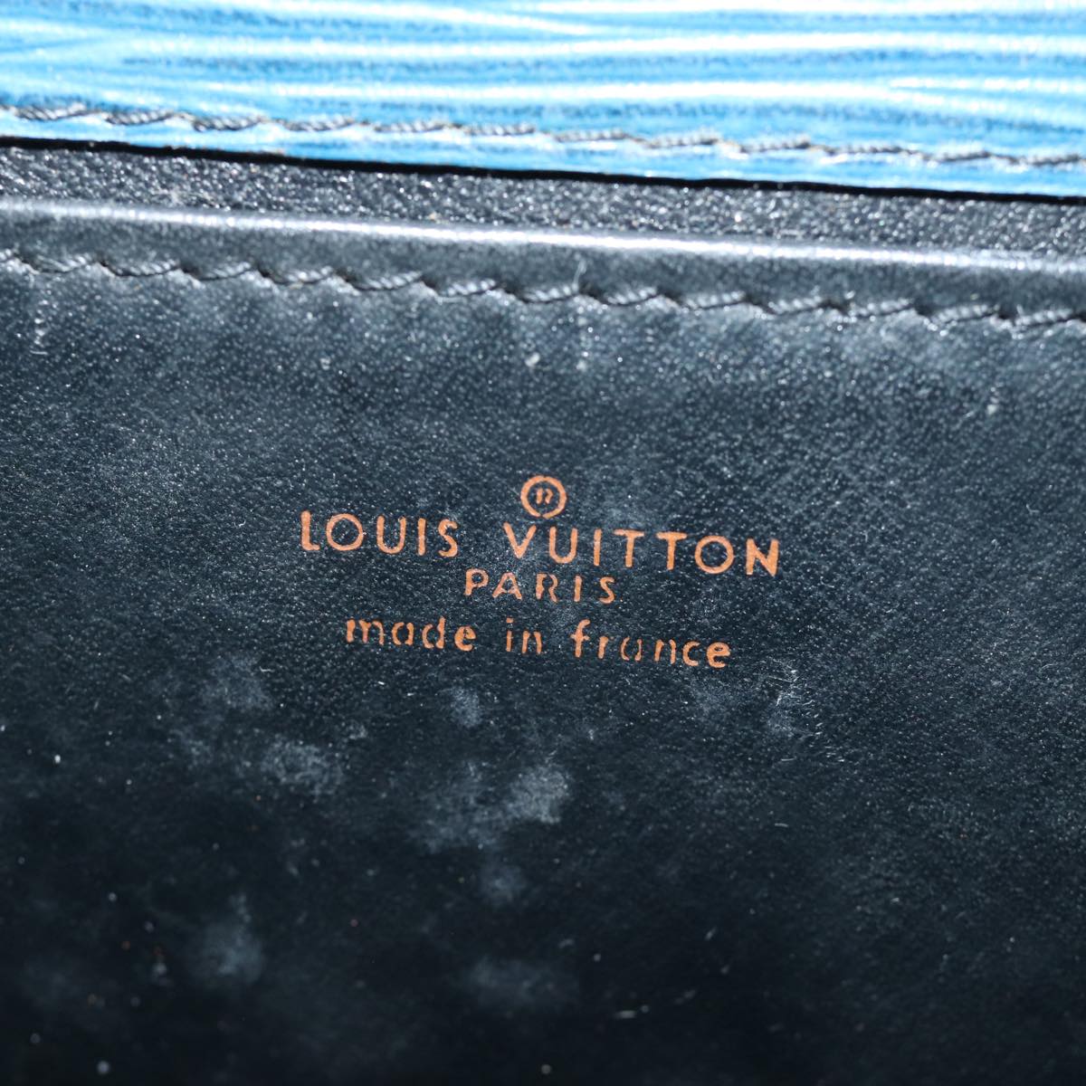 LOUIS VUITTON Epi Jena Clutch Bag Blue M52715 LV 75880
