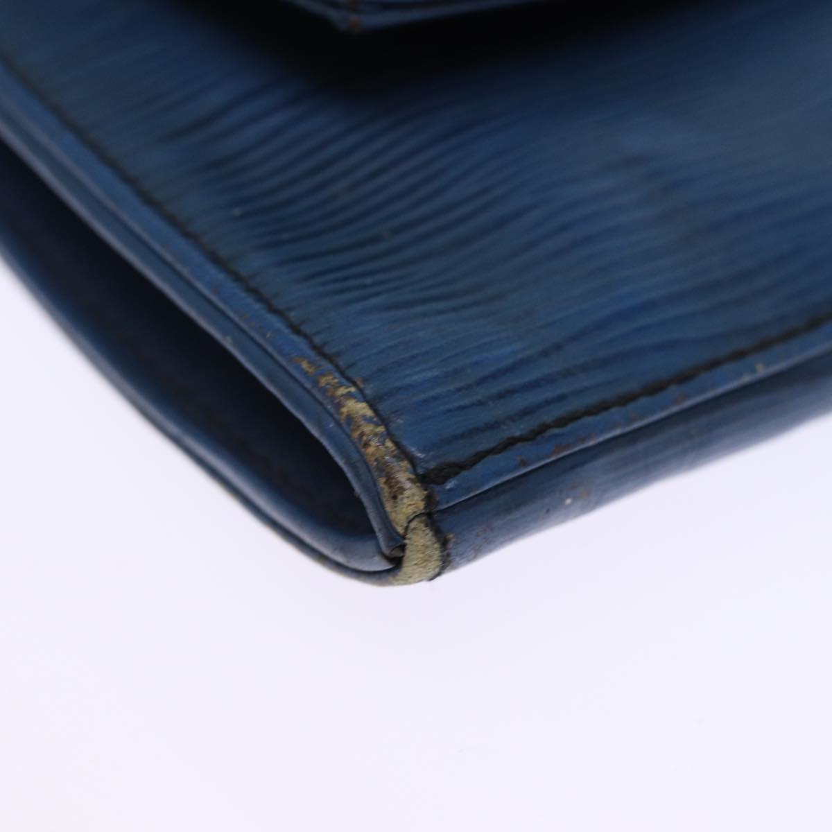 LOUIS VUITTON Epi Jena Clutch Bag Blue M52715 LV 75880