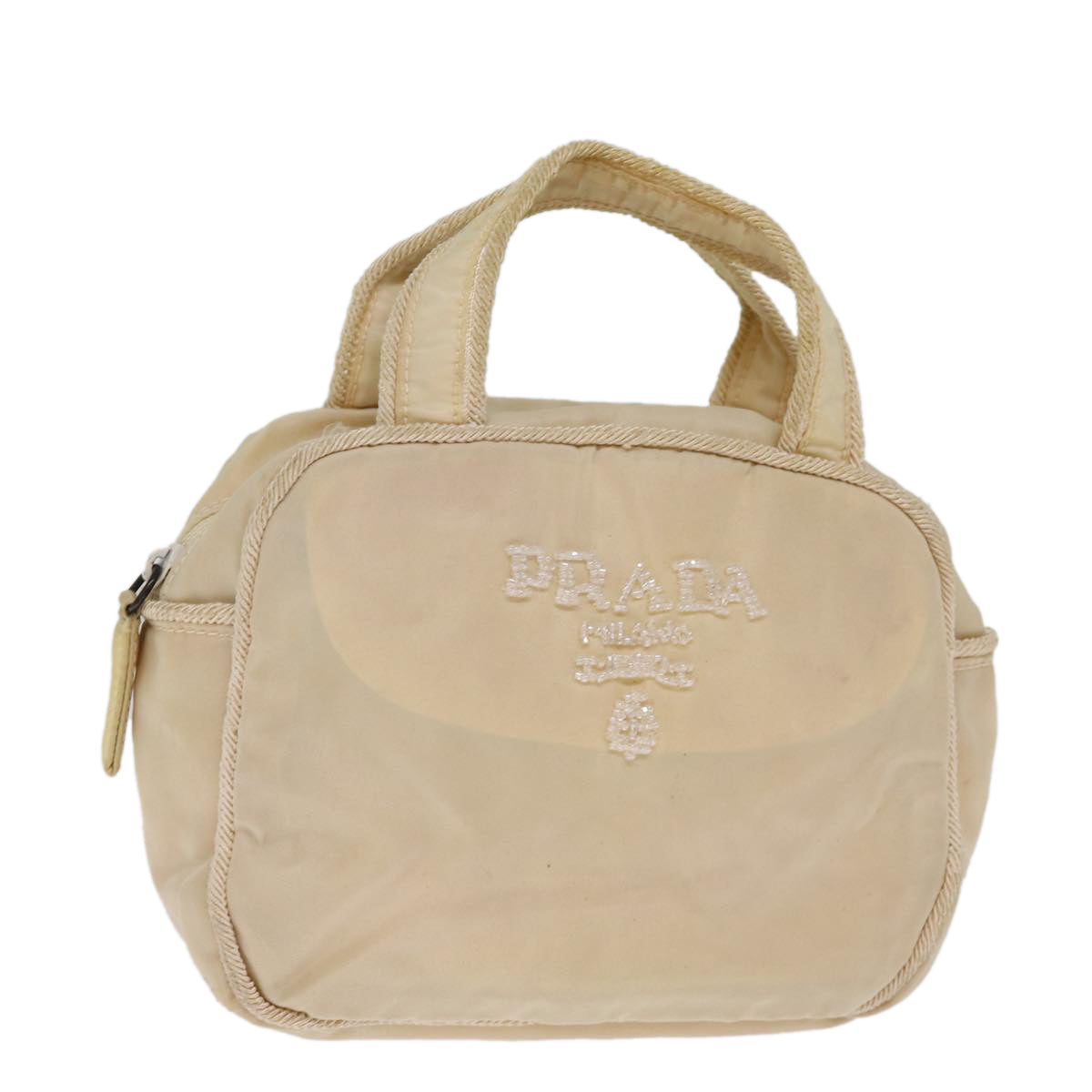 Luxury PradaHand Bag Nylon Beige 75889