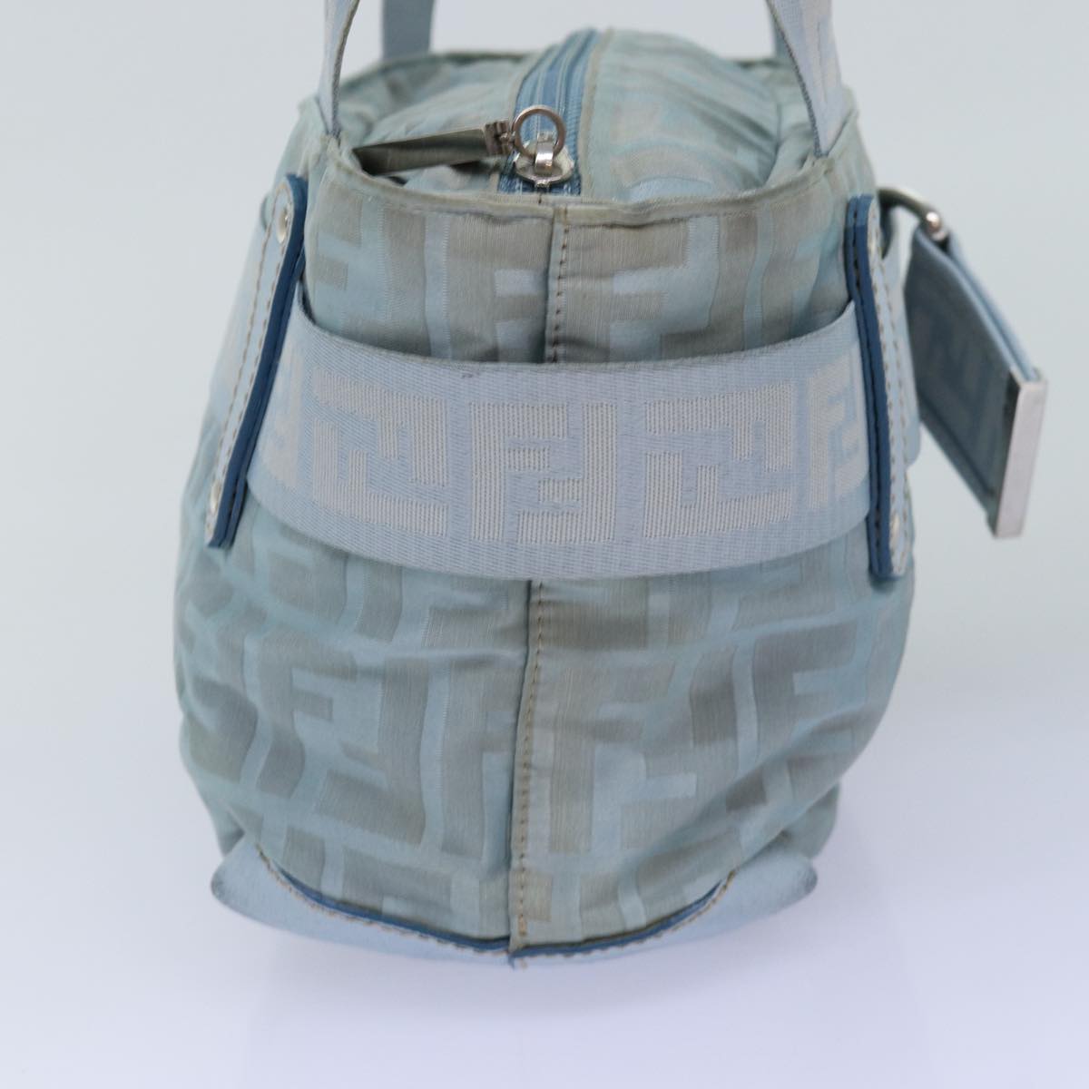Luxury Fendi Zucca Canvas Hand Bag Light Blue75894