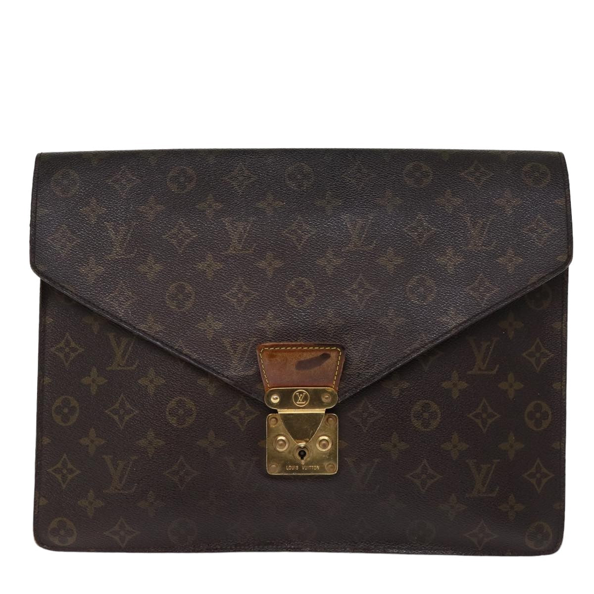 LOUIS VUITTON Monogram Porte Documents Senatur Briefcase M53335 LV 75898