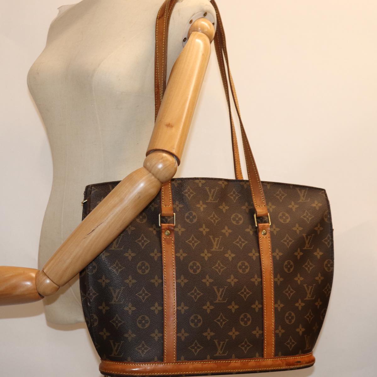 LOUIS VUITTON Monogram Babylone Tote Bag M51102 LV 75899