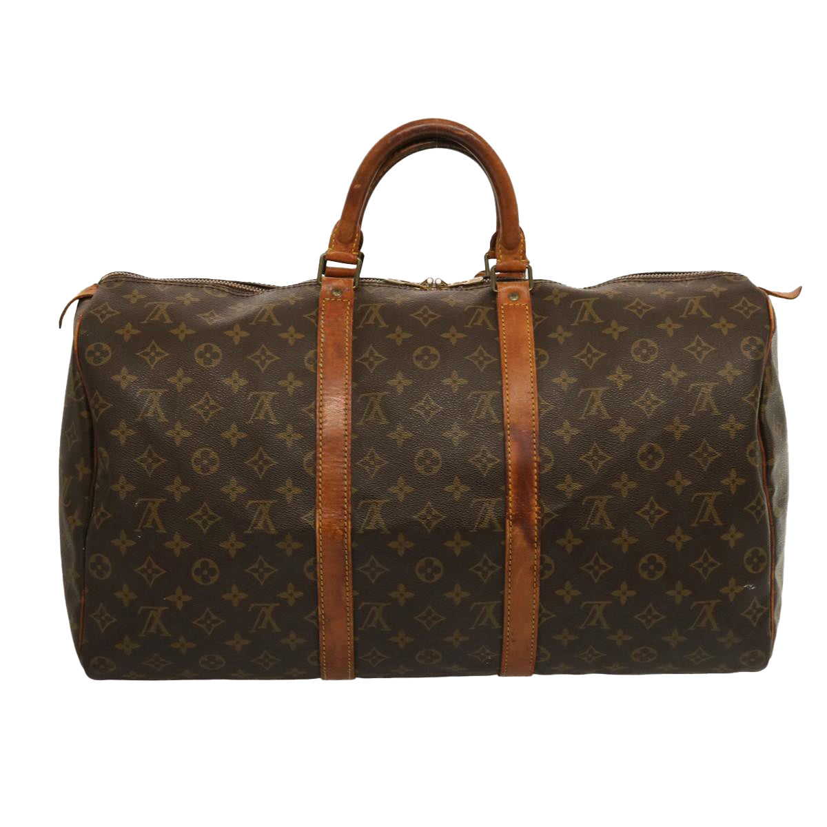 LOUIS VUITTON Monogram Keepall 50 Boston Bag M41426 LV 75916