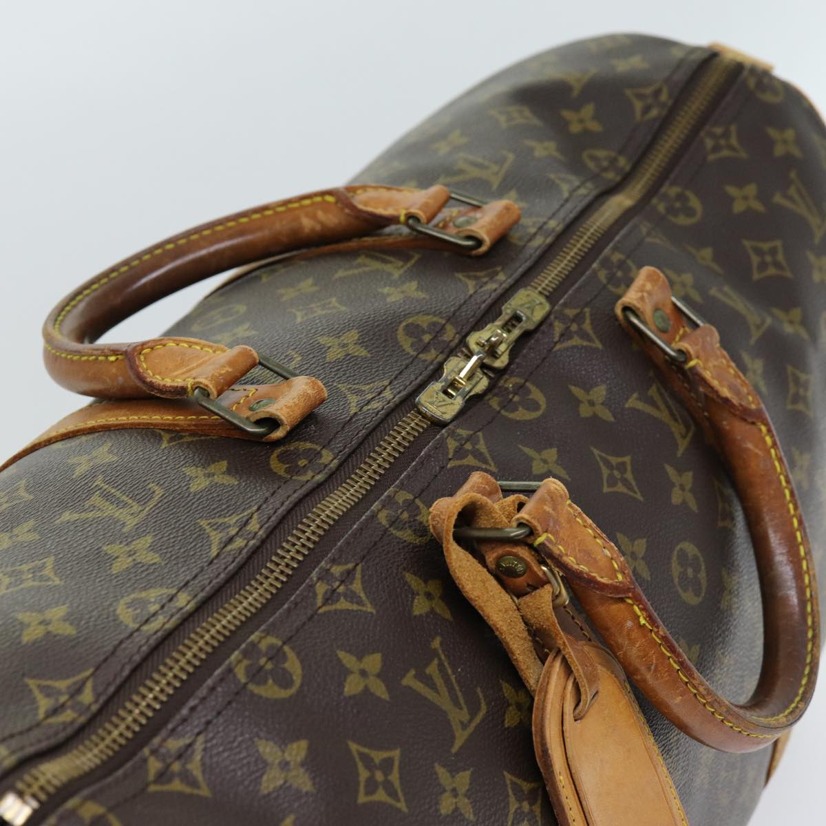 LOUIS VUITTON Monogram Keepall 50 Boston Bag M41426 LV 75916
