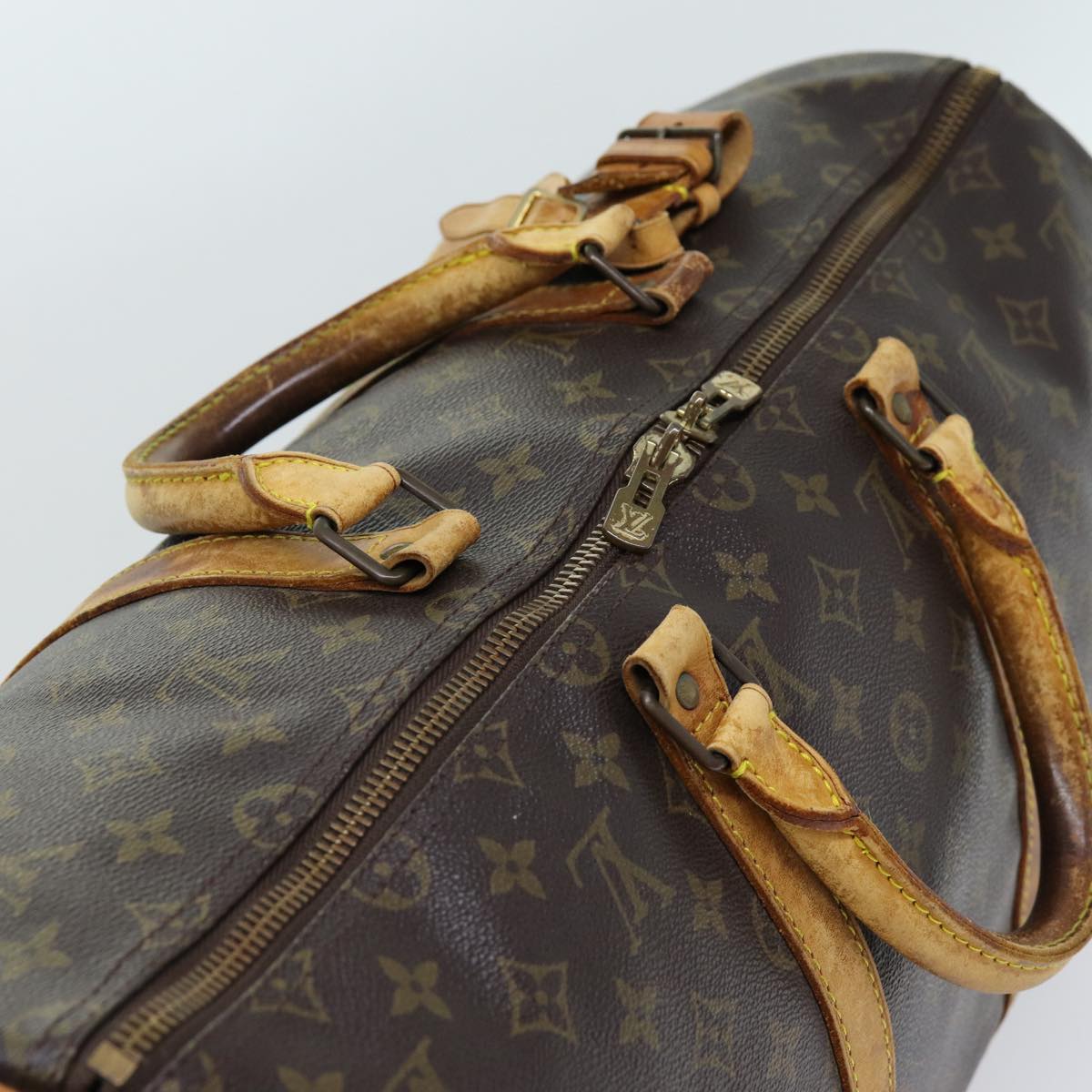 LOUIS VUITTON Monogram Keepall 50 Boston Bag M41426 LV 75917