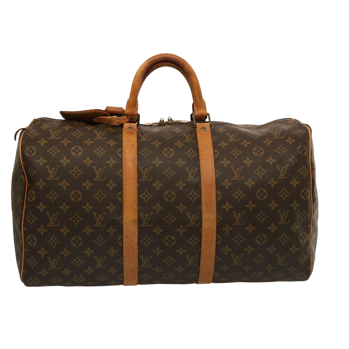 LOUIS VUITTON Monogram Keepall 50 Boston Bag M41426 LV 75918