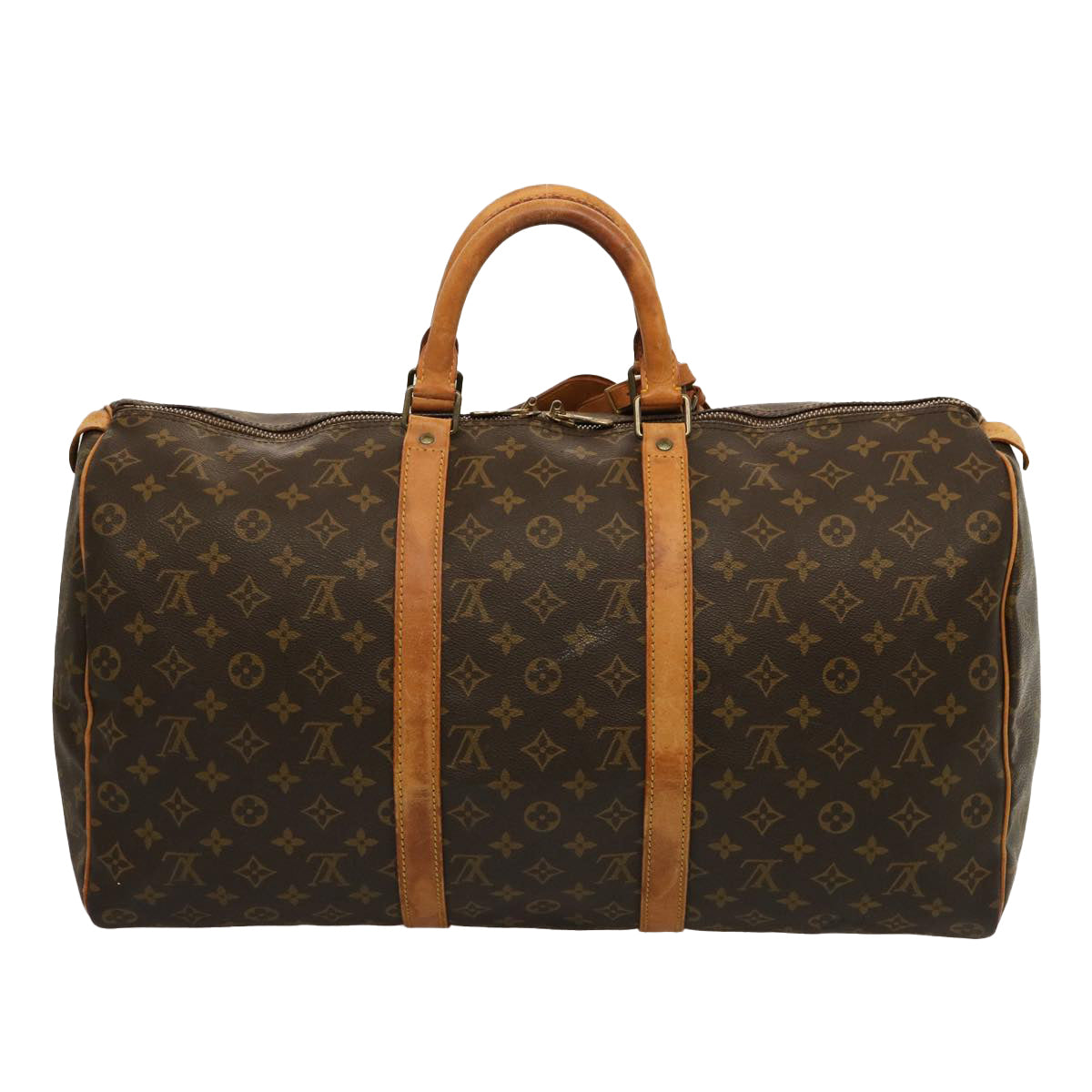 LOUIS VUITTON Monogram Keepall 50 Boston Bag M41426 LV 75918