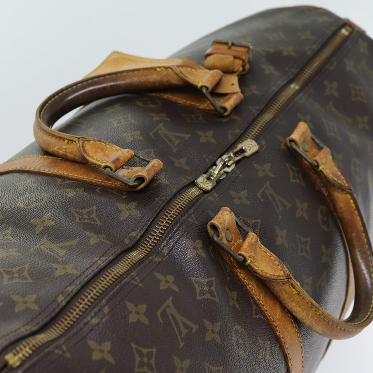 LOUIS VUITTON Monogram Keepall Bandouliere 50 Boston Bag M41416 LV 75919