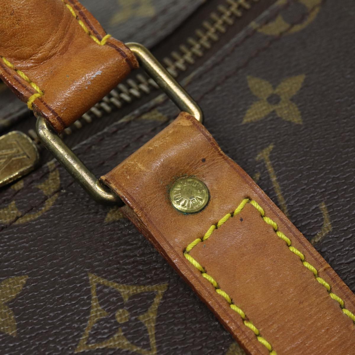 LOUIS VUITTON Monogram Keepall 55 Boston Bag M41424 LV 75920