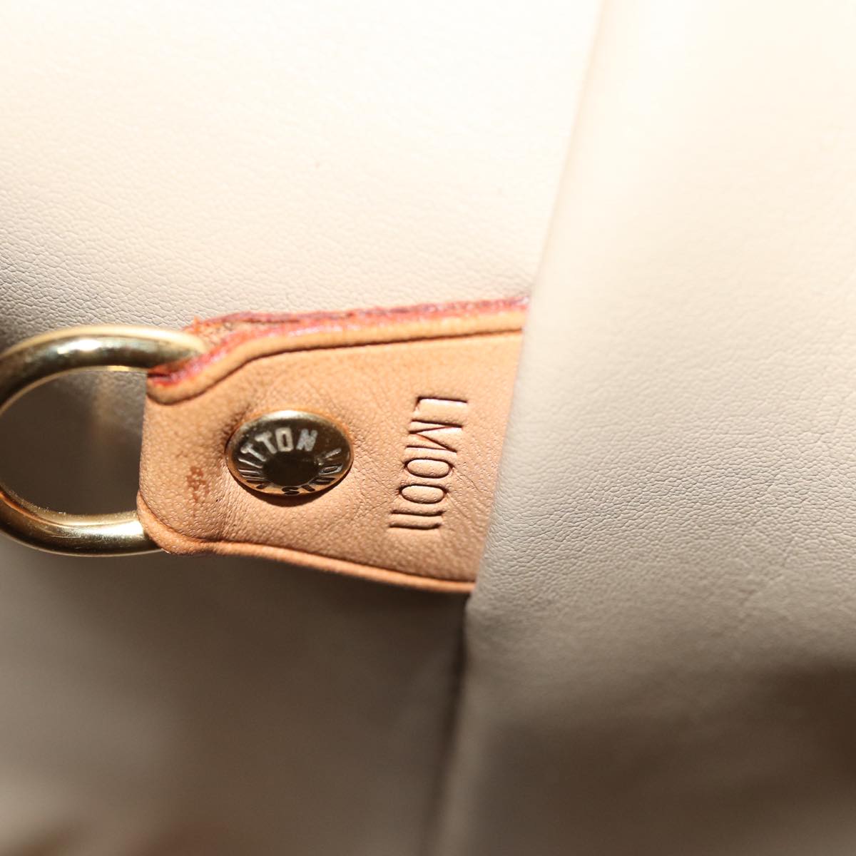 LOUIS VUITTON Monogram Vernis Houston Hand Bag Beige M91004 LV 75923