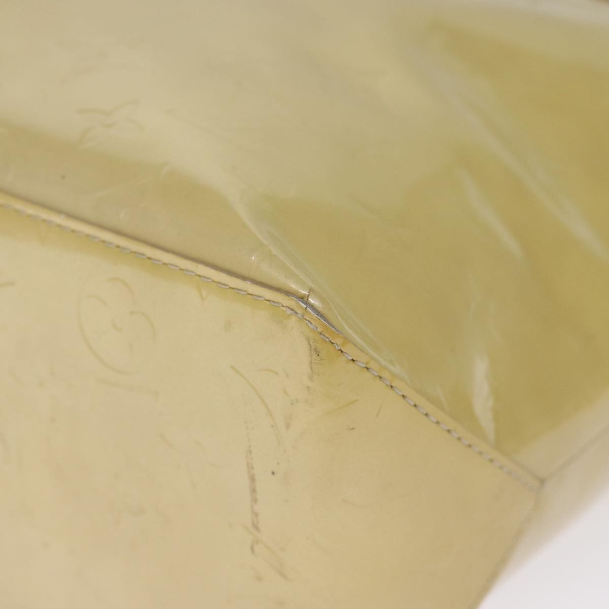 LOUIS VUITTON Monogram Vernis Reade MM Hand Bag Beige M91141 LV 75924
