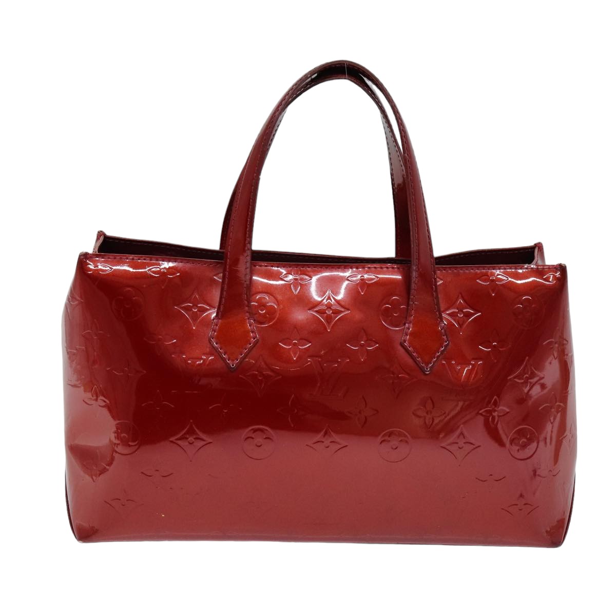 LOUIS VUITTON Monogram Vernis Wilshire PM Bag Pomme D'amour M93642 LV 75929