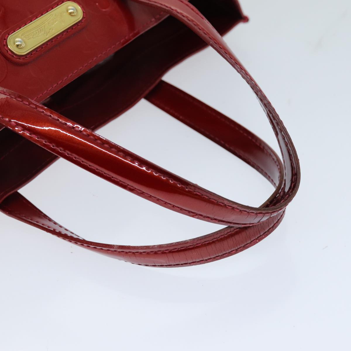 LOUIS VUITTON Monogram Vernis Wilshire PM Bag Pomme D'amour M93642 LV 75929