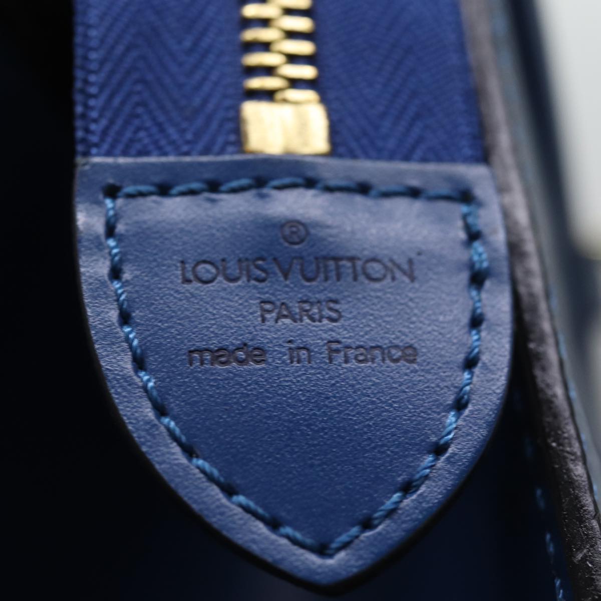 LOUIS VUITTON Epi Riviera Hand Bag Blue M48185 LV 75931