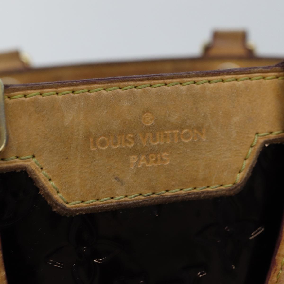 LOUIS VUITTON Monogram Vernis Brea PM Hand Bag Amarante M91622 LV 75936