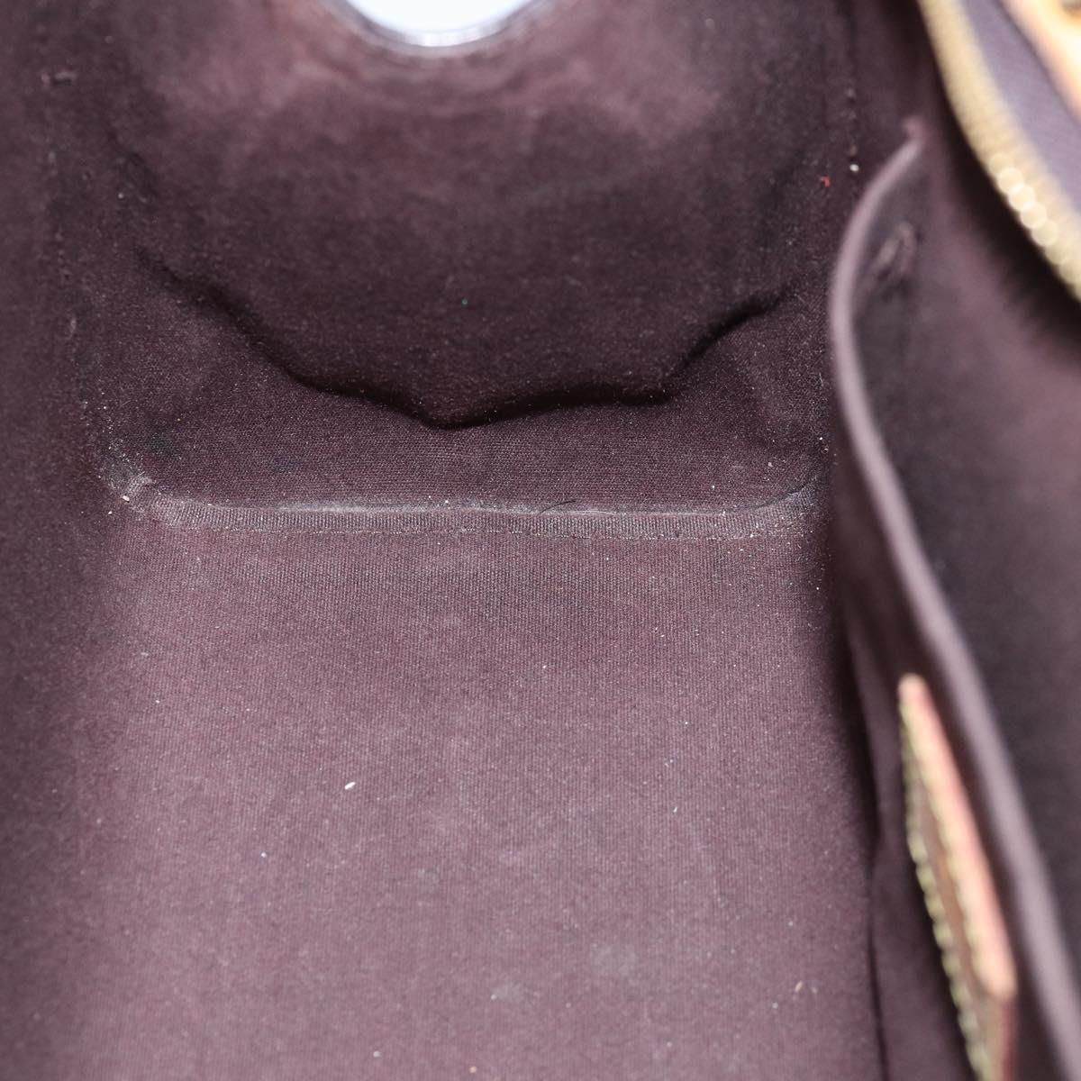 LOUIS VUITTON Monogram Vernis Brea PM Hand Bag Amarante M91622 LV 75936