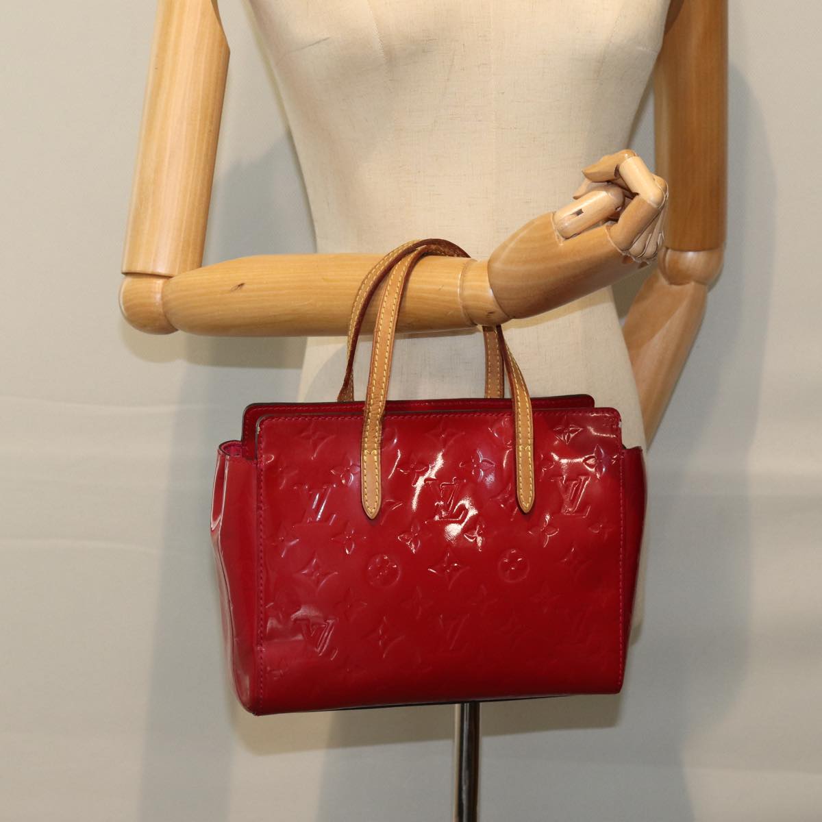 LOUIS VUITTON Monogram Vernis Catalina BB Hand Bag Rose Andian M90016 75937
