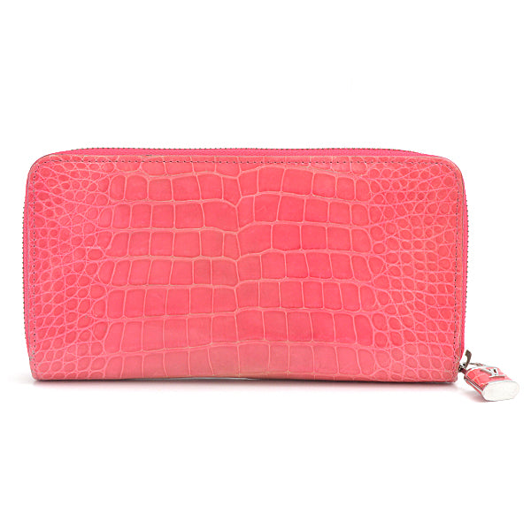 Louis Vuitton Crocodile Tourmaline Zippy Wallet Padlock N94136