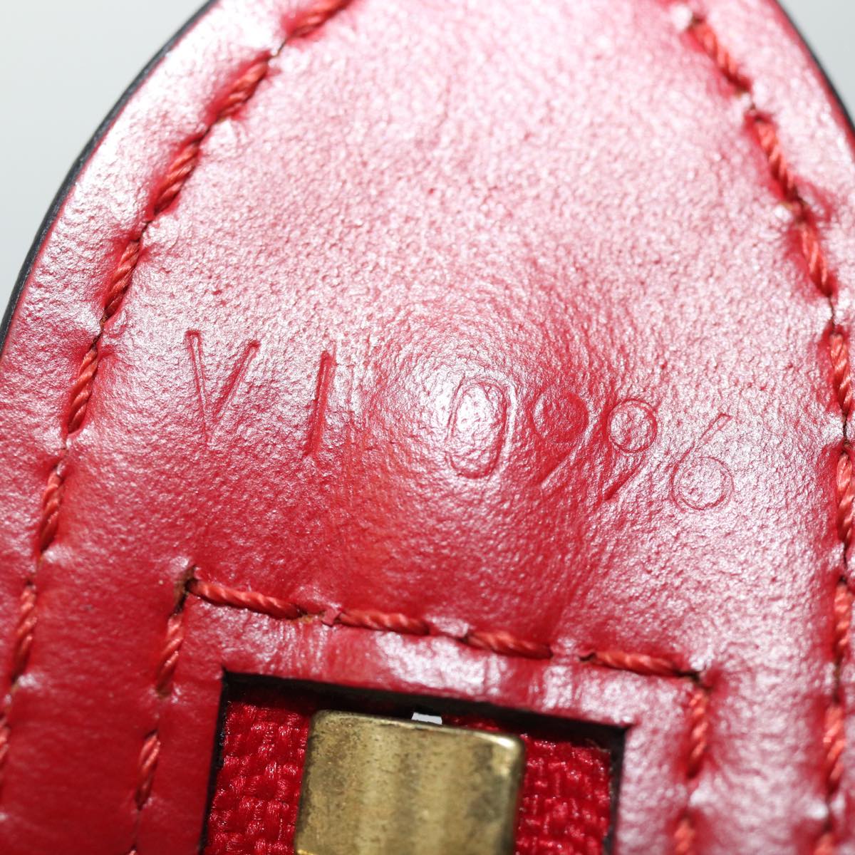 LOUIS VUITTON Epi Saint Jacques Poignees Long Hand Bag Red M52337 LV 75949