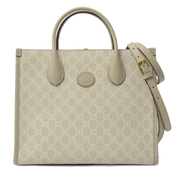 Luxury Gucci Trending 2025 Canvas GG Supreme Interlocking G 2WAY Tote Bag 659983