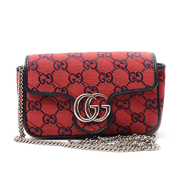 Luxury Gucci Trending 2025 GG Marmont Canvas Chain Shoulder Bag 661332