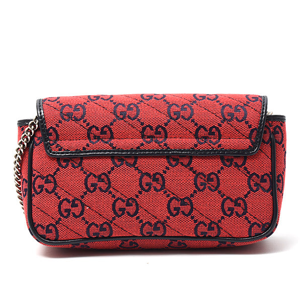 Luxury Gucci Trending 2025 GG Marmont Canvas Chain Shoulder Bag 661332