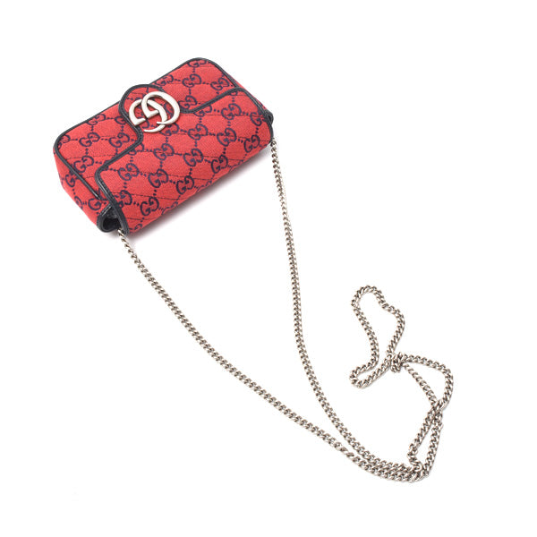 Luxury Gucci Trending 2025 GG Marmont Canvas Chain Shoulder Bag 661332