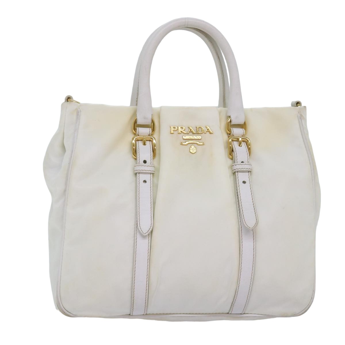 Luxury PradaHand Bag Nylon White 75995