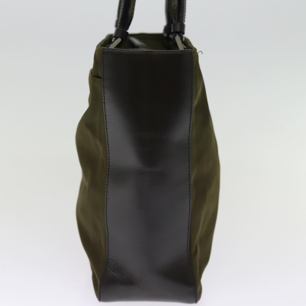Luxury PradaHand Bag Nylon Khaki 75996