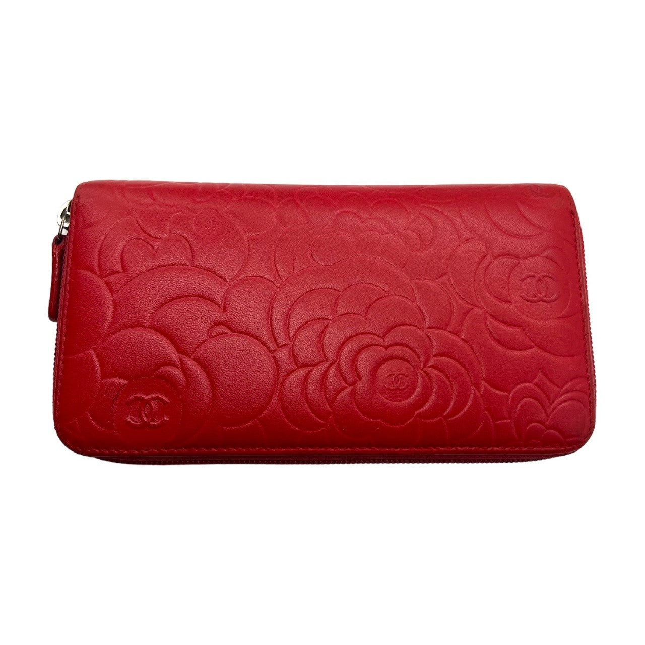 Luxury Chanel bag Red Camellia Wallet