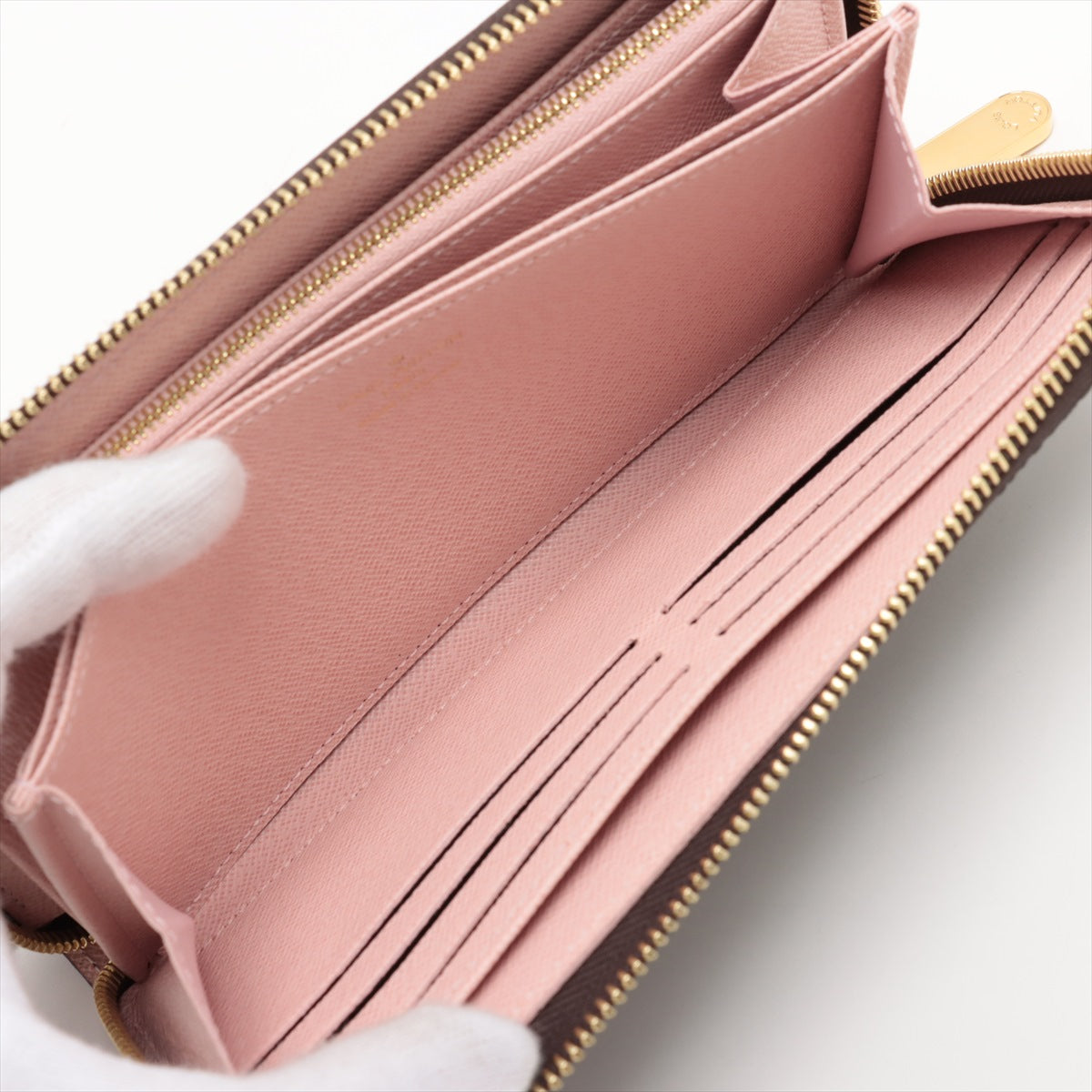 Louis Vuitton Monogram  Wallet M41894 Rose Valerie Round Zip Wallet