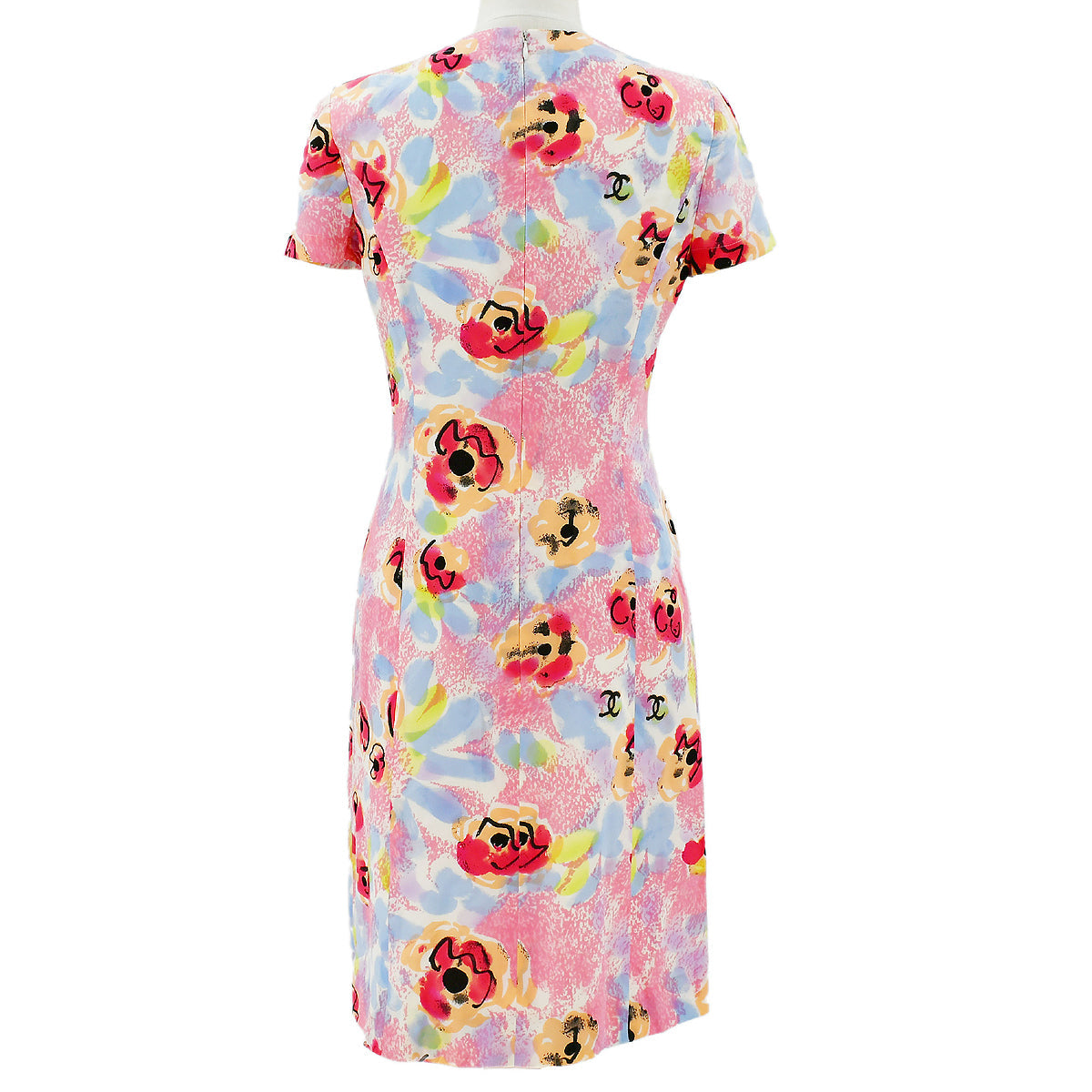 Luxury Chanel 1997 Spring CC floral-print dress #38
