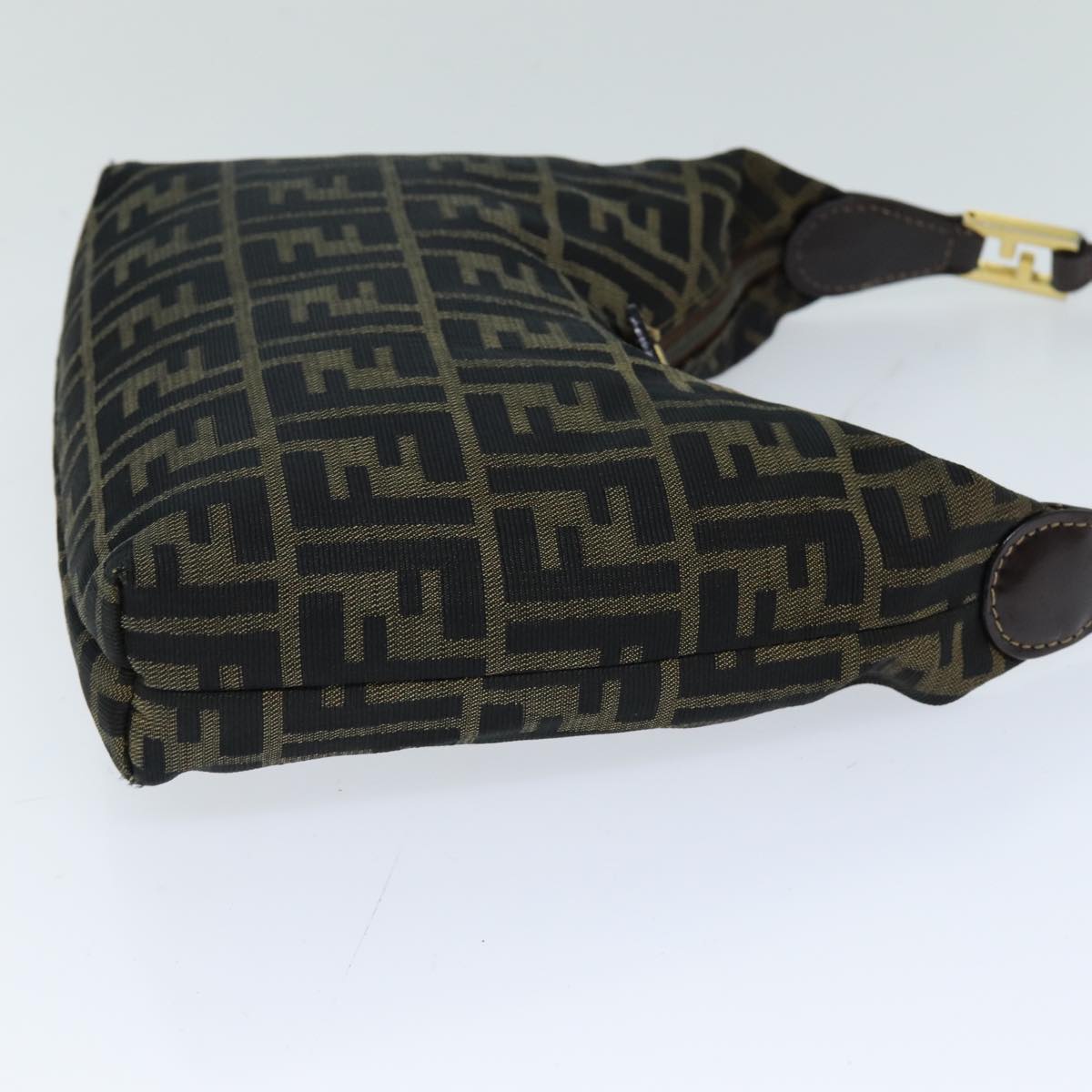 Luxury Fendi Zucca Canvas Hand Bag Black Brown76007