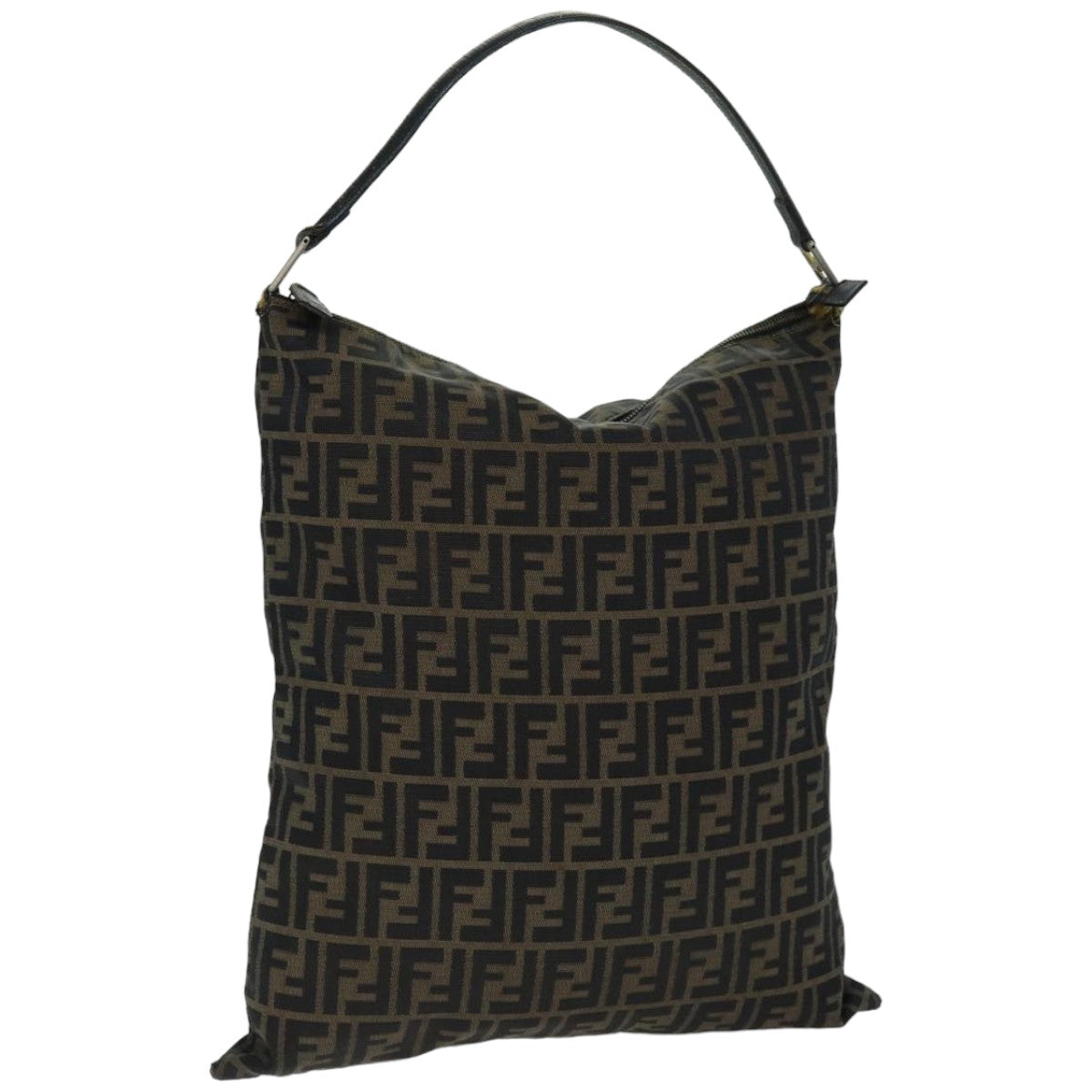 Luxury Fendi Zucca Canvas Tote Bag Black Brown76010