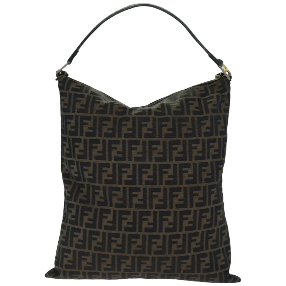 Luxury Fendi Zucca Canvas Tote Bag Black Brown76010