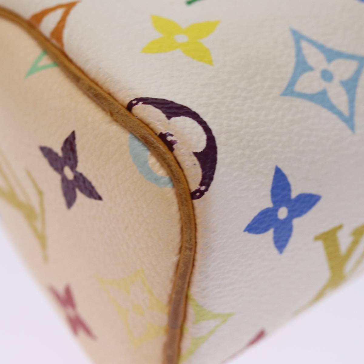 LOUIS VUITTON Monogram Multicolor Mini Speedy Hand Bag White M92645 76030
