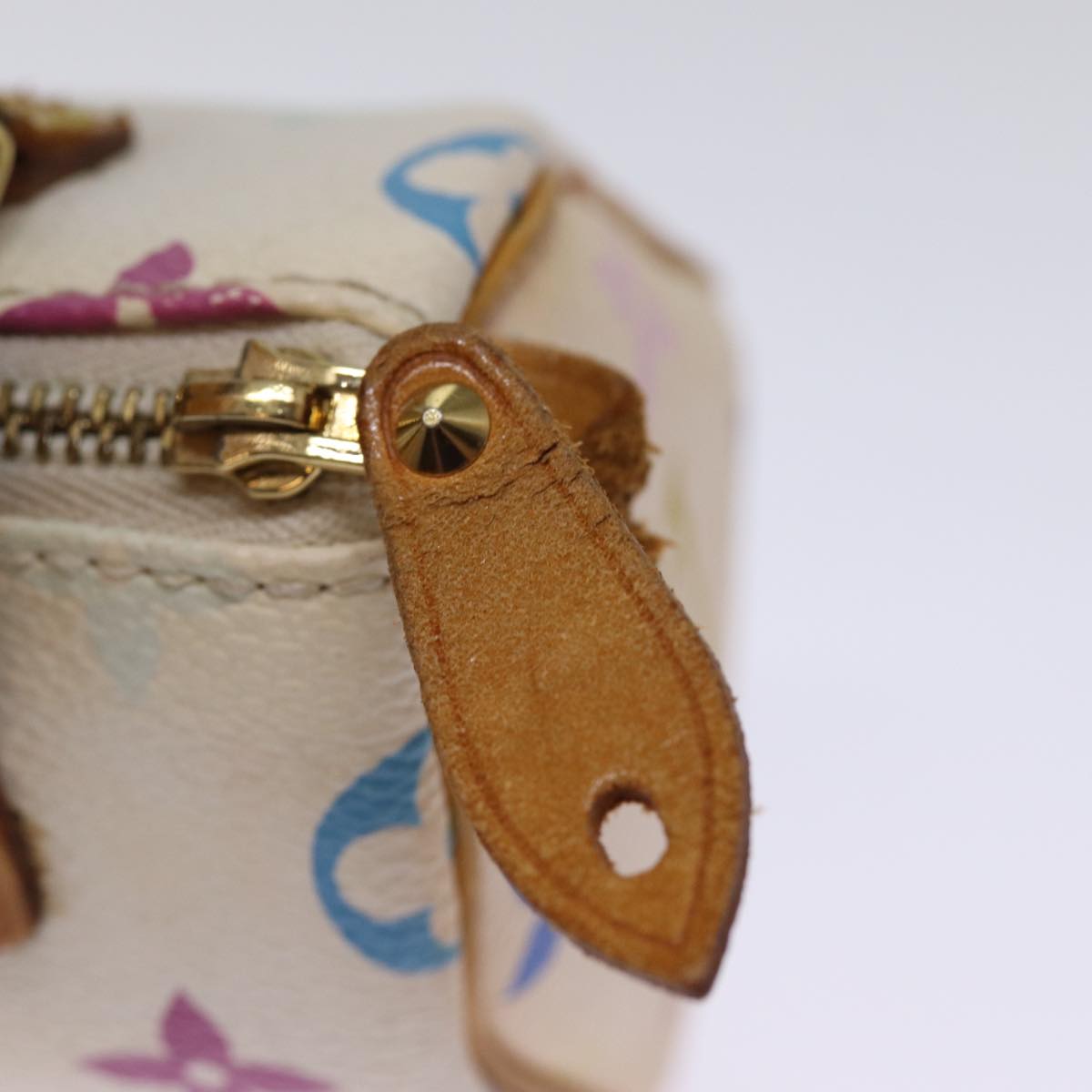 LOUIS VUITTON Monogram Multicolor Mini Speedy Hand Bag White M92645 76030