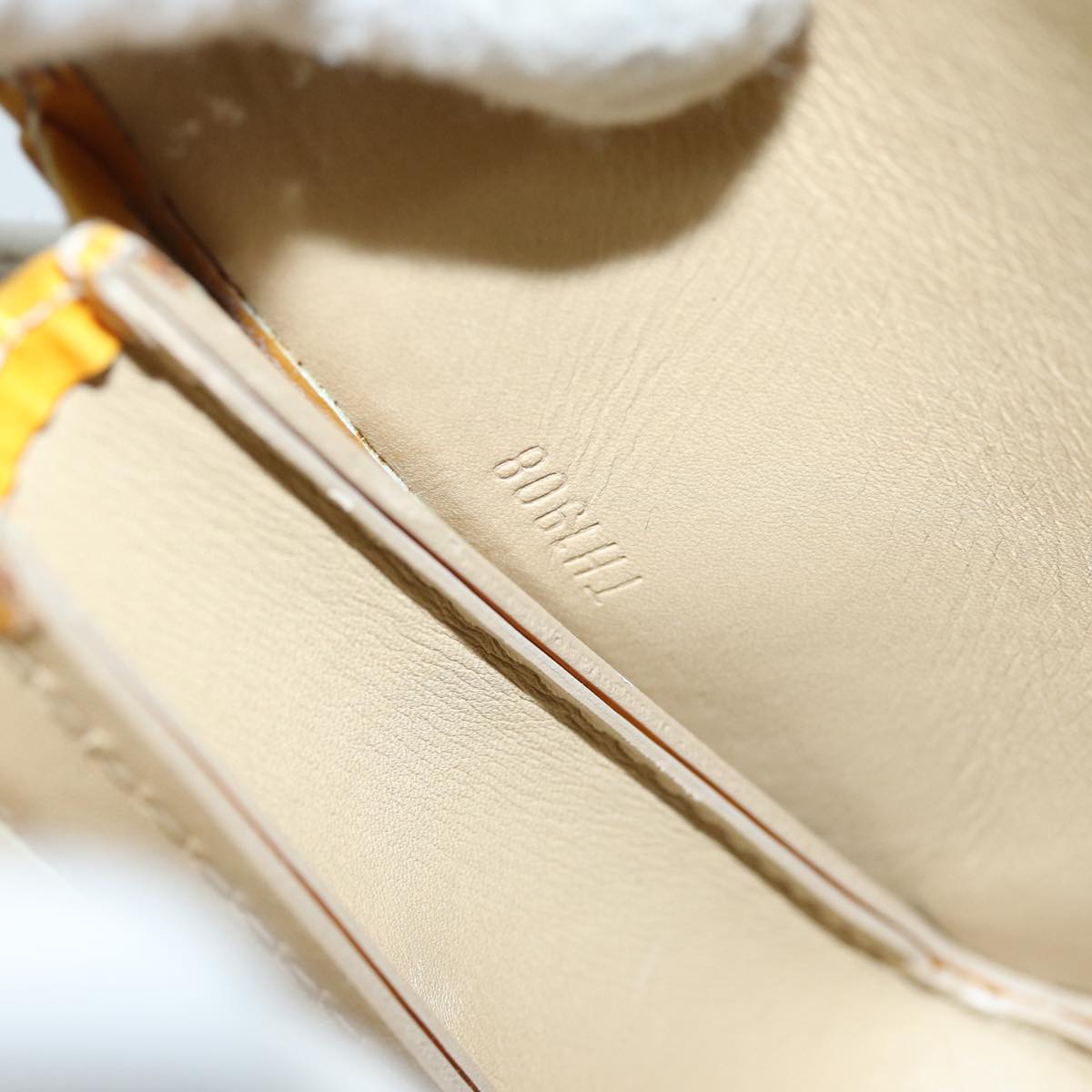 LOUIS VUITTON Monogram Vernis Lexington Pouch Beige M91010 LV 76031