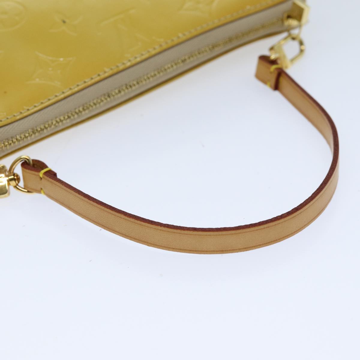 LOUIS VUITTON Monogram Vernis Lexington Pouch Beige M91010 LV 76031